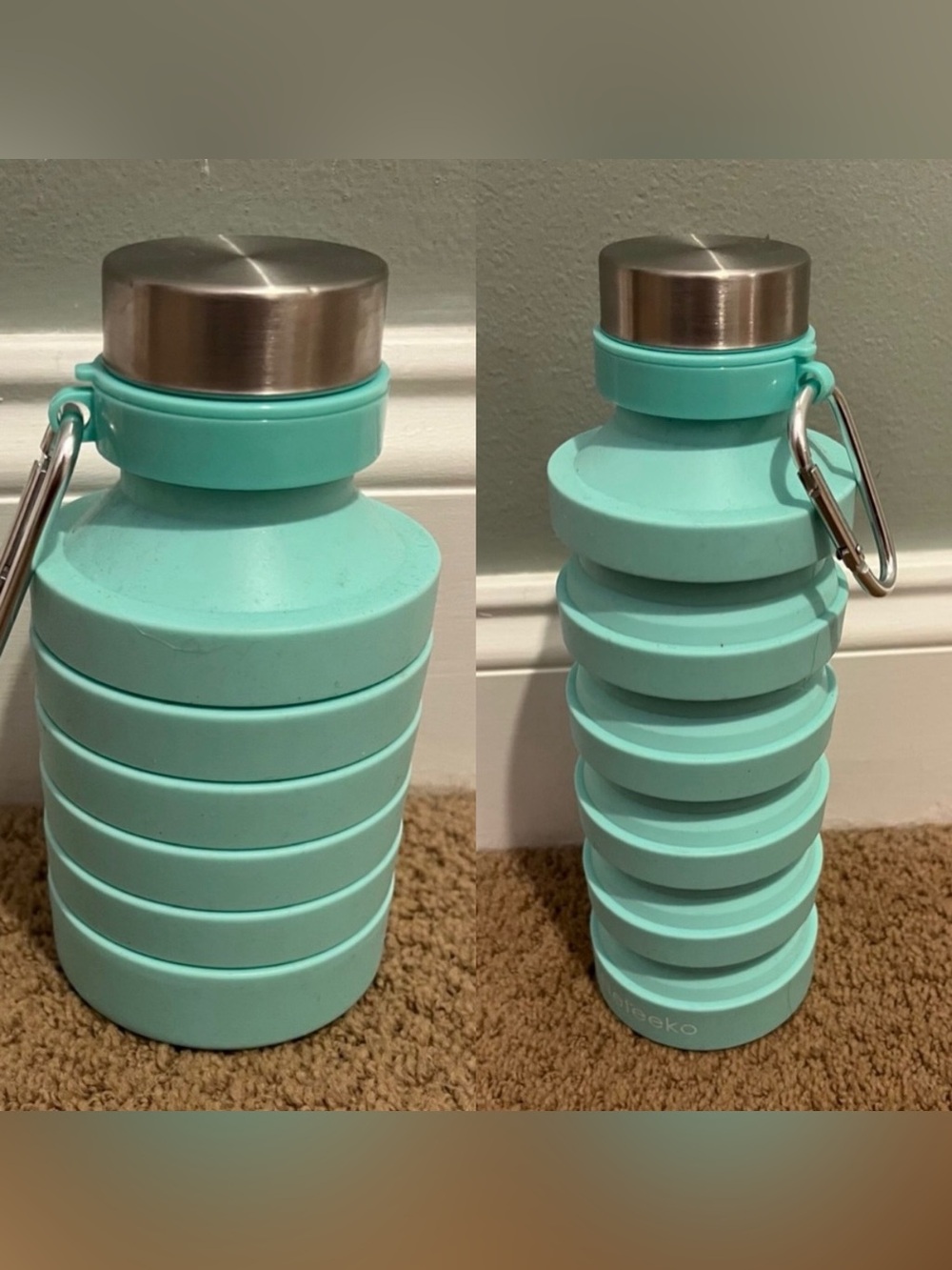Water Bottle Collapsable Silicone New